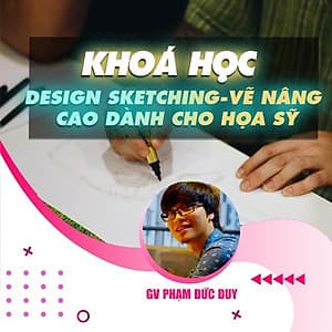  Khóa học THIẾT KẾ - ĐỒ HỌA - Design Sketching - Học vẽ nâng cao dành cho họa sỹ