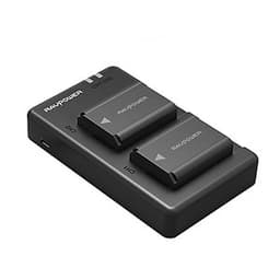 Bộ 2 Pin Và Sạc Kép RAVPower Cho Sony FW50 A6000 A6300 A6400 A6500 A6600 A7II A7SII A7RII A7 Nex - Hàng Nhập Khẩu