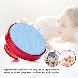 Bàn Chải Massage Gội Đầu Răng Lược Silicon