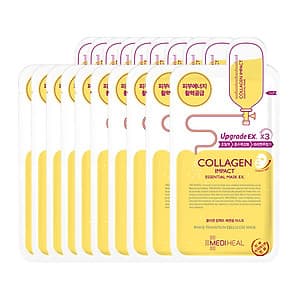 Hộp 10 Mặt nạ dưỡng săn chắc da ngăn ngừa lão hóa da Mediheal Collagen Impact Essential Mask Ex 25ml x10