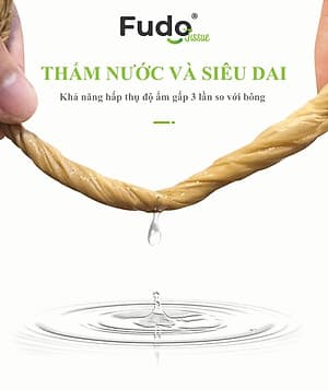 Khăn giấy tre Fudo - Combo 20 Gói Giấy Ăn (1 thùng): 100% bột tre, không tạo mùi, không tẩy trắng, siêu mềm, siêu mịn, siêu dai