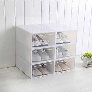 Combo 06 Hộp Đựng Giày - Nhựa PP cao cấp, Nắp trong