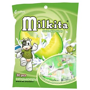 Kẹo viên Milkita hỗn hợp vị Dưa Gang (Bịch 30 viên)
