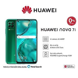 Điện thoại Huawei Nova 7i 8G/128G Sạc nhanh 40W - Hàng Phân Phối Chính Hãng