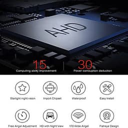 Camera lùi ô tô AHD độ nét cao dành cho màn hình Android góc quay rộng 170 độ