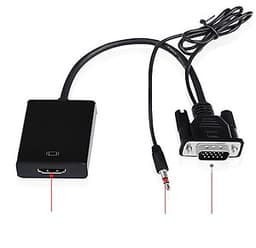 Bộ Cáp chuyển đổi tín hiệu từ VGA sang HDMI Audio AZONE