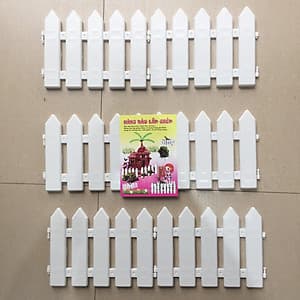 Hàng rào nhựa lắp ghép dài 1,6m cao 20cm trang trí cây 