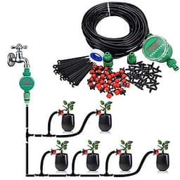 Bộ tưới cây tự động 20 béc nhỏ giọt kèm van nước hẹn giờ cao cấp