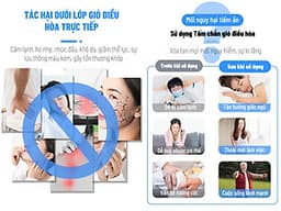 Tấm Chắn Gió Điều Hòa - Tản Nhiệt Máy Lạnh - Thiết Kế Lỗ Nhỏ Tránh Gió Trực Tiếp Từ Điều Hòa - Xoay 180 độ - Chăm Sóc Sức Khỏe Gia Đình, nhựa pvc thân thiện môi trường