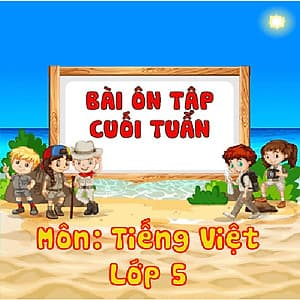 Khóa học ÔN TẬP CUỐI TUẦN - TIẾNG VIỆT LỚP 5 cô Chu Ái Thu - 06 tháng