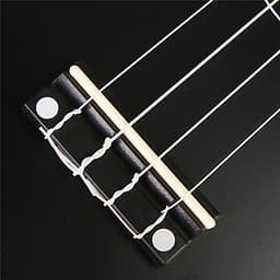Combo Đàn Ukulele Soprano Màu Trơn KBD 33A15-De (Đen) + Bao Đàn